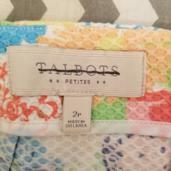 Talbots Size 2 Petite Floral Butterfly Print Pencil Skirt - Picture 7 of 8